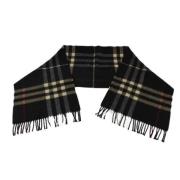 Gebruikte sjaal Burberry Vintage , Black , Dames