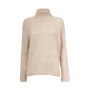 Dolcevita Gebreide Coltrui Le Tricot Perugia , Beige , Dames