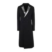 Single-Breasted Coats Sapio , Black , Dames