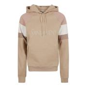 Comfortabele Katoenen Hoodie Raglan Saint Laurent , Beige , Dames