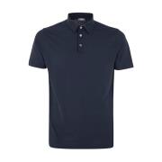 Polo Basic T-shirt Zanone , Blue , Heren