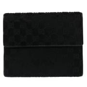 Pre-owned Canvas wallets Gucci Vintage , Black , Unisex