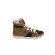 Pre-owned Suede sneakers Yves Saint Laurent Vintage , Brown , Dames
