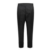 Gabardine broek met verstelbare taille Sapio , Black , Dames