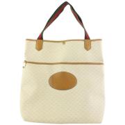 Leren Gucci Tassen, Tweedehands, 14.5 Lengte Gucci Vintage , Beige , D...