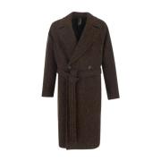 Belted Coats Hevo , Brown , Heren