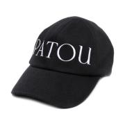 Zwarte Logo-Geborduurde Baseballpet Patou , Black , Dames