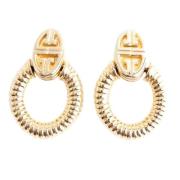 Pre-owned Metal earrings Givenchy Pre-owned , Yellow , Dames