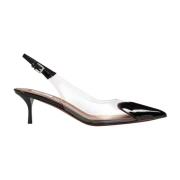 Hart Slingbacks in Patent Lamsleer Alaïa , Black , Dames