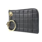 Vintage Leren Tassen - Stijl: Chanel Chanel Vintage , Black , Dames