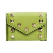 Pre-owned Leather wallets Valentino Vintage , Green , Dames