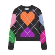 Zachte O-Neck Jumpers - Queen Crop MC2 Saint Barth , Multicolor , Dame...