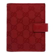 Pre-owned Canvas wallets Gucci Vintage , Red , Dames