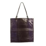 Pre-owned Draagtas Prada Vintage , Purple , Dames