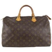 Monogram Speedy 35 Handtas Louis Vuitton Vintage , Brown , Dames