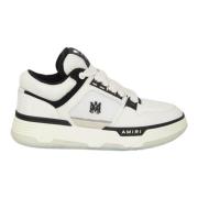 Witte Leren en Mesh Ma-1 Sneakers Amiri , White , Heren