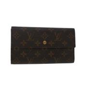 Pre-owned Canvas wallets Louis Vuitton Vintage , Brown , Dames