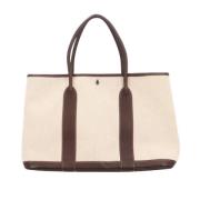 Pre-owned Canvas totes Hermès Vintage , Beige , Dames