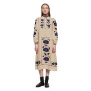 Midi Dresses Antik Batik , Beige , Dames