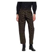 Oriane geborduurde broek Antik Batik , Black , Dames