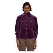 Tilda fluwelen shirt Antik Batik , Purple , Dames