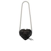 Cag Heart Mini shoulder bag Balenciaga , Black , Dames
