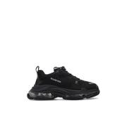 Triple S Clear Sole Sportschoenen Balenciaga , Black , Heren