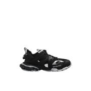 Track Sneakers - Zwart en Zilverkleurig Balenciaga , Black , Heren