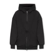 Hoodie met rits Balenciaga , Black , Dames