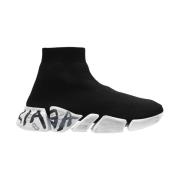 ‘Speed 2.0 graffiti’ sok-sneakers Balenciaga , Black , Dames