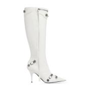 Cagole 90mm Kniehoge Laarzen Balenciaga , White , Dames