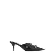Zwarte Sandalen met Puntige Neus Balenciaga , Black , Dames