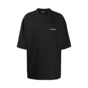 intage Jersey Zwart T-Shirt Balenciaga , Black , Heren
