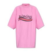 Oversized T-shirt Balenciaga , Pink , Dames