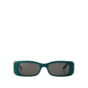 Rechthoekige Multikleur Zonnebril Balenciaga , Green , Dames