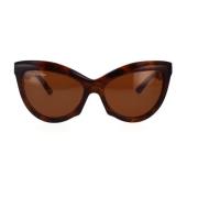 Iconische Cut Concept Zonnebril Balenciaga , Brown , Dames