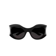 Vlinderzonnebril voor dames met acetaat montuur Balenciaga , Black , D...