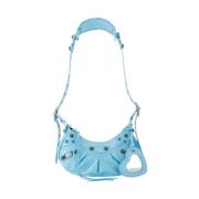 Crossbody Tas van Korrelig Lamsskin Balenciaga , Blue , Dames