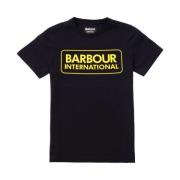 Logo-Print T-Shirt, Stijl ID: 36827-1900026 Barbour , Black , Heren