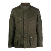 Groene Diamant Gewatteerde Jas Barbour , Green , Heren