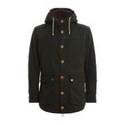 Groene Katoenen Game Parka Barbour , Green , Heren