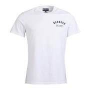 Vintage Logo T-Shirt Tee Barbour , White , Heren