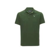 Tartan Pique Polo Shirt in Racing Green Barbour , Green , Heren