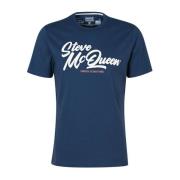 Murrey Grafisch T-Shirt - Steve McQueen Collectie Barbour , Blue , Her...