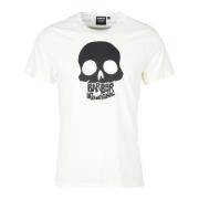 Grafische Print T-Shirt Barbour , White , Heren