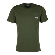 Klassieke Radok Zak T-Shirt Barbour , Green , Heren