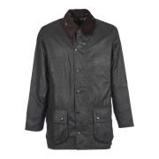 Jas met contrasterende kraag Barbour , Green , Heren