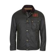 Steve McQueen Workers Wax Jas Barbour , Green , Heren