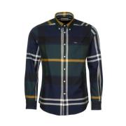 Groen Geruit Casual Overhemd Barbour , Blue , Heren