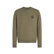 Klassieke Olive Sweatshirt van Bouclé Katoen Belstaff , Green , Heren